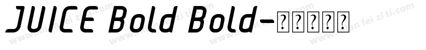 JUICE Bold Bold字体转换